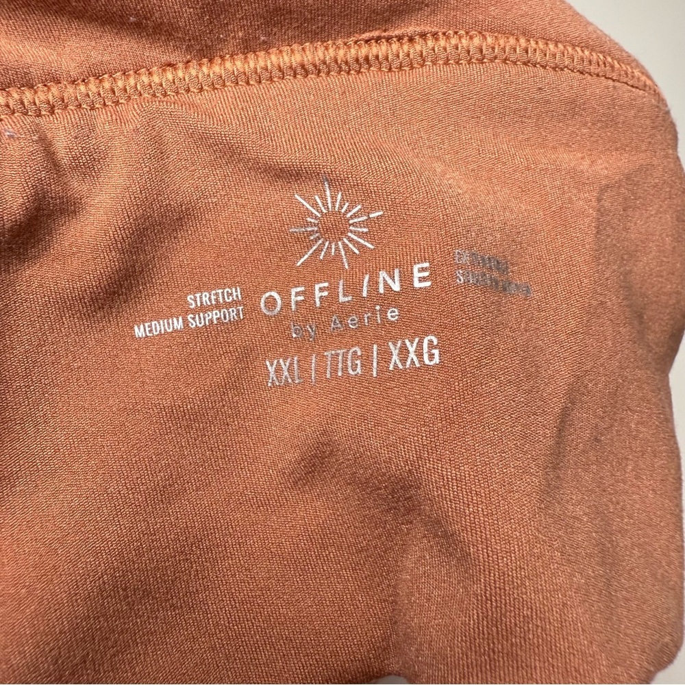 aerie Rust Brown Strappy Sports Bra - Picture 5 of 5